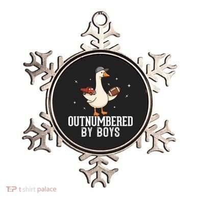 Outnumbered By Boys Funny Mom Goose Family Ornament