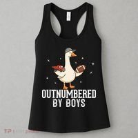Outnumbered By Boys Funny Mom Goose Family Women's Tank Top thumb 3