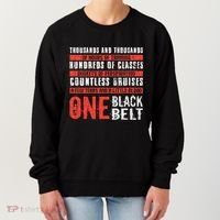 One Black Belt Funny Martial Arts Karate Taekwondo Graphic Gift Women's Sweatshirt thumb 0