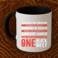 One Black Belt Funny Martial Arts Karate Taekwondo Graphic Gift Coffee Mug thumb 2
