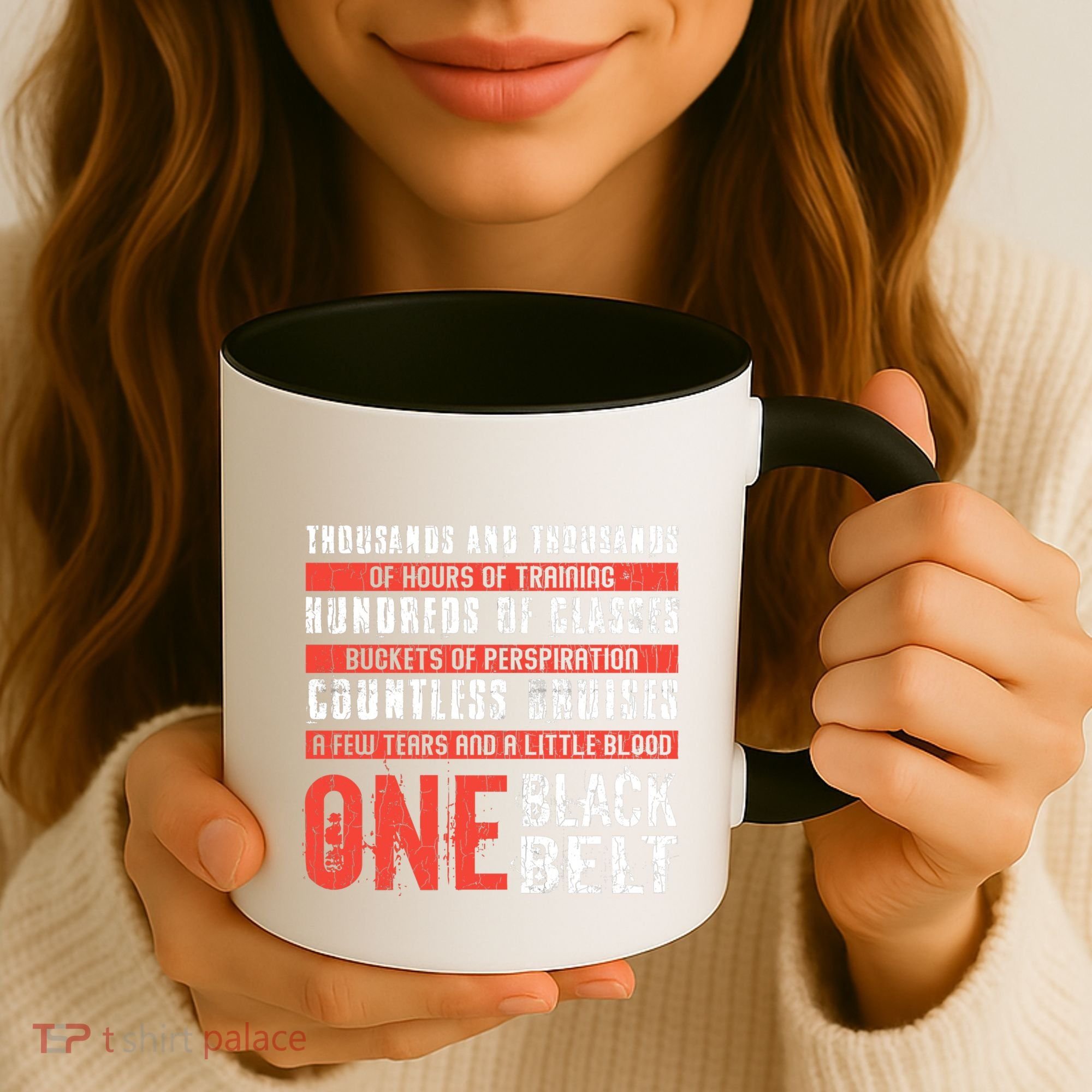 One Black Belt Funny Martial Arts Karate Taekwondo Graphic Gift Coffee Mug