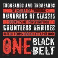 One Black Belt Funny Martial Arts Karate Taekwondo Graphic Gift Beanie thumb 2
