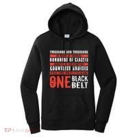 One Black Belt Funny Martial Arts Karate Taekwondo Graphic Gift Women's Hoodie thumb 0