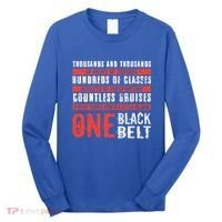 One Black Belt Funny Martial Arts Karate Taekwondo Graphic Gift Long Sleeve Shirt thumb 0
