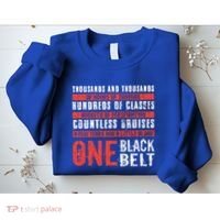 One Black Belt Funny Martial Arts Karate Taekwondo Graphic Gift Sweatshirt thumb 2