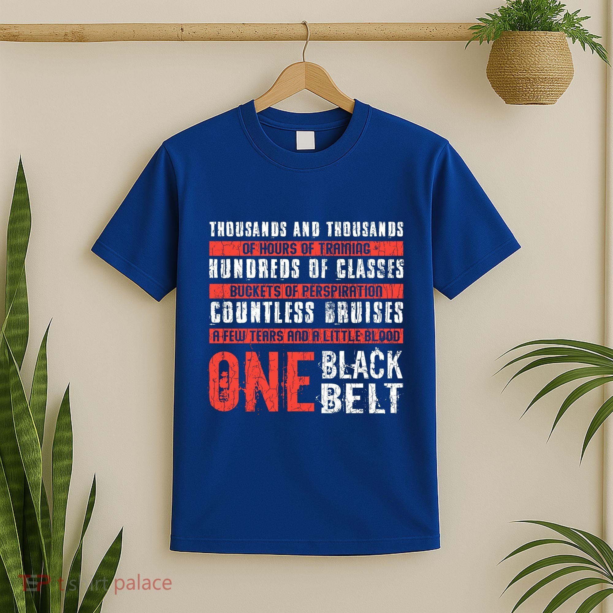 One Black Belt Funny Martial Arts Karate Taekwondo Graphic Gift T-Shirt