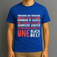 One Black Belt Funny Martial Arts Karate Taekwondo Graphic Gift T-Shirt thumb 3