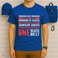 One Black Belt Funny Martial Arts Karate Taekwondo Graphic Gift T-Shirt thumb 6