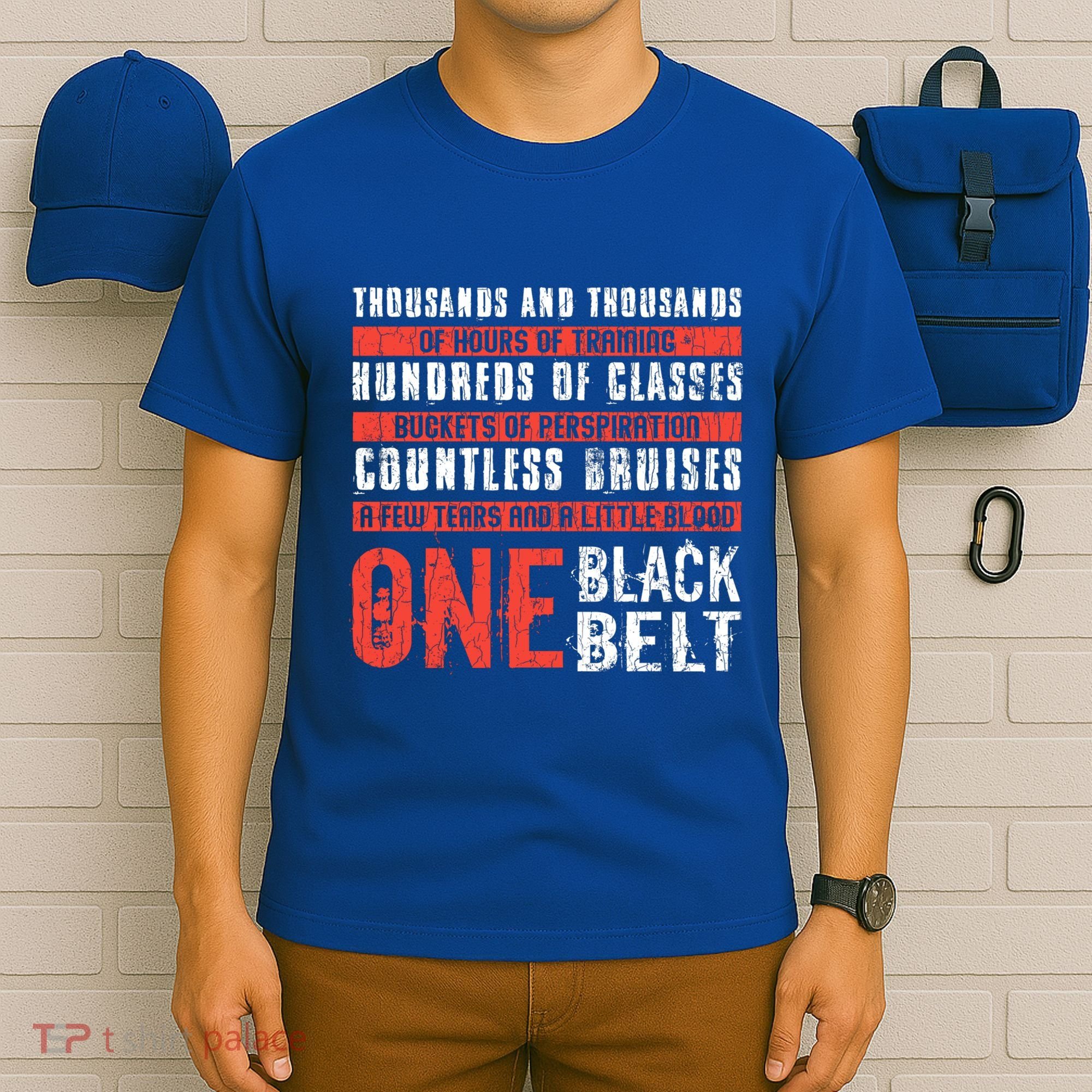 One Black Belt Funny Martial Arts Karate Taekwondo Graphic Gift T-Shirt