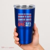 One Black Belt Funny Martial Arts Karate Taekwondo Graphic Gift Tumbler thumb 2