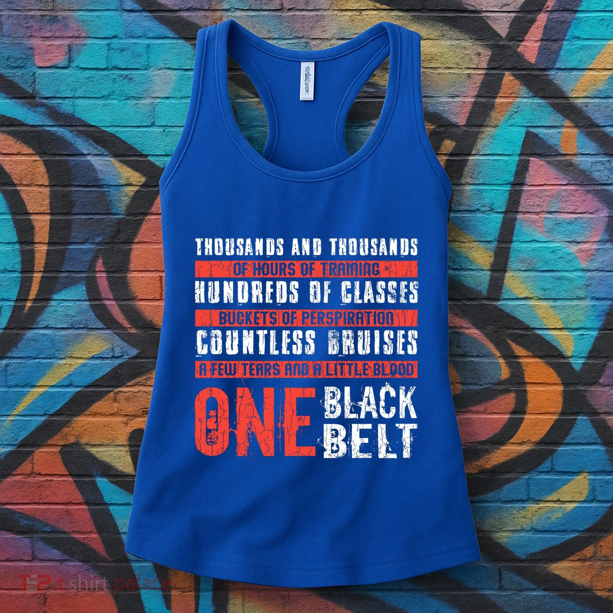 One Black Belt Funny Martial Arts Karate Taekwondo Graphic Gift Women's Tank Top