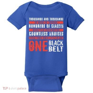 One Black Belt Funny Martial Arts Karate Taekwondo Graphic Gift Baby Bodysuit