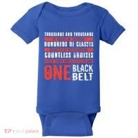 One Black Belt Funny Martial Arts Karate Taekwondo Graphic Gift Baby Bodysuit thumb 0