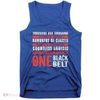 One Black Belt Funny Martial Arts Karate Taekwondo Graphic Gift Tank Top thumb 0