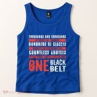 One Black Belt Funny Martial Arts Karate Taekwondo Graphic Gift Tank Top thumb 2
