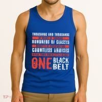 One Black Belt Funny Martial Arts Karate Taekwondo Graphic Gift Tank Top thumb 3