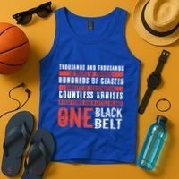 One Black Belt Funny Martial Arts Karate Taekwondo Graphic Gift Tank Top thumb 4