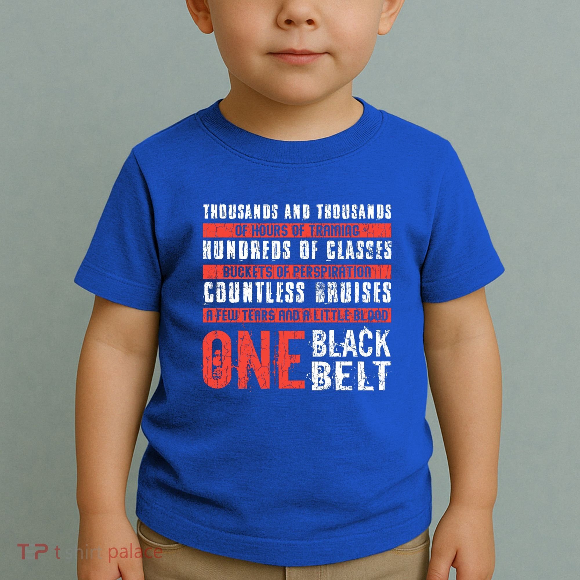 One Black Belt Funny Martial Arts Karate Taekwondo Graphic Gift Toddler T-Shirt