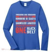 One Black Belt Funny Martial Arts Karate Taekwondo Graphic Gift Women's Long Sleeve Shirt thumb 0