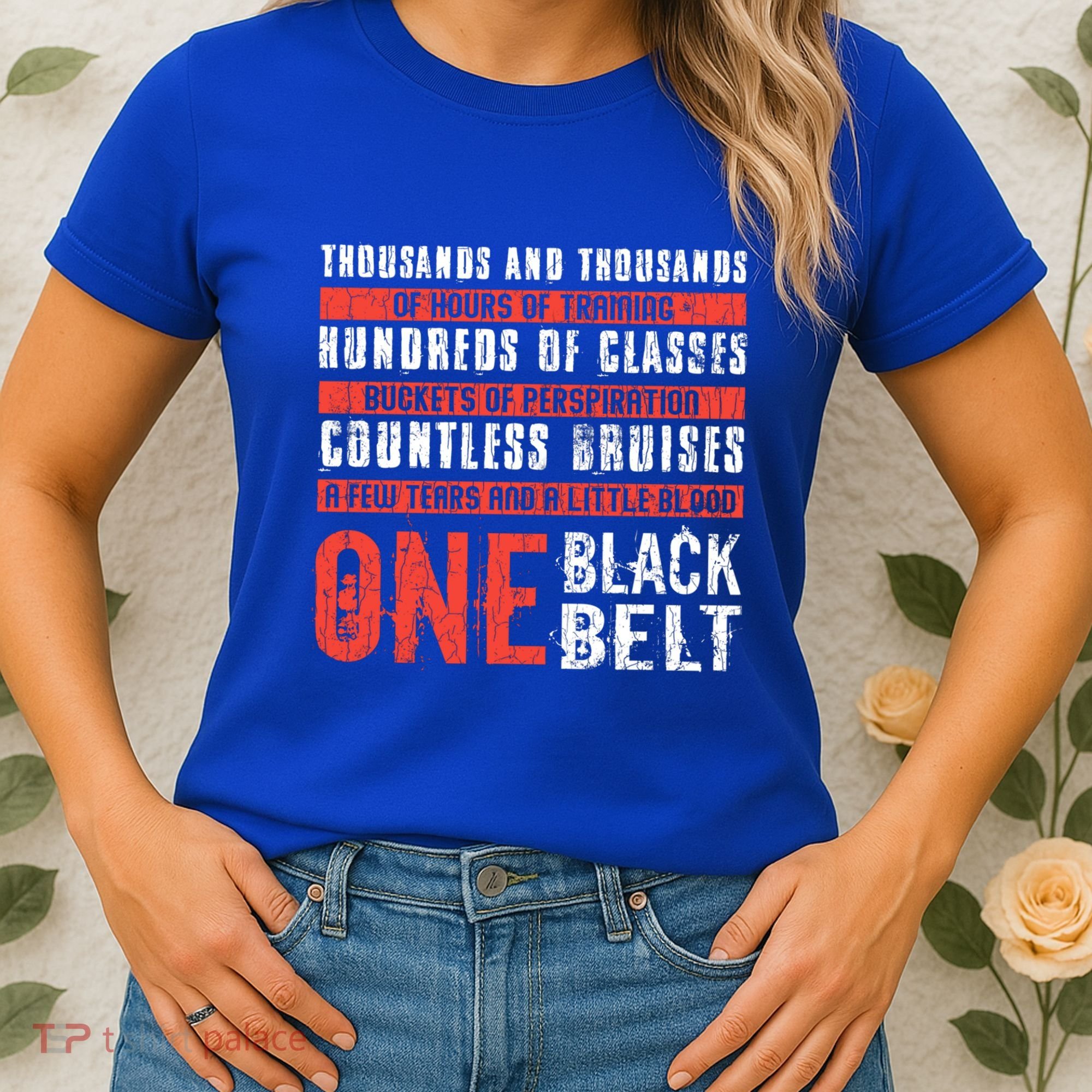 One Black Belt Funny Martial Arts Karate Taekwondo Graphic Gift Women's T-Shirt