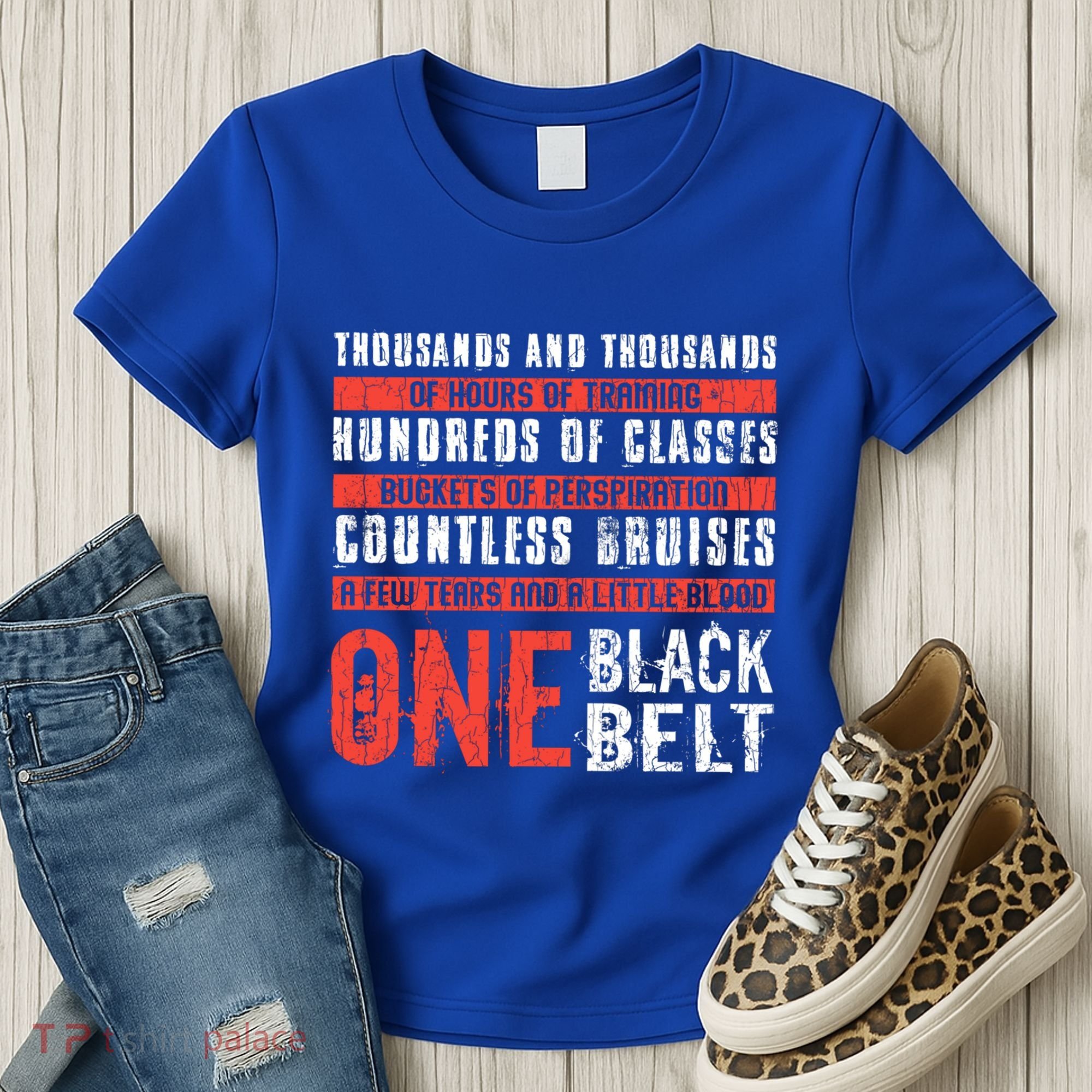One Black Belt Funny Martial Arts Karate Taekwondo Graphic Gift Women's T-Shirt