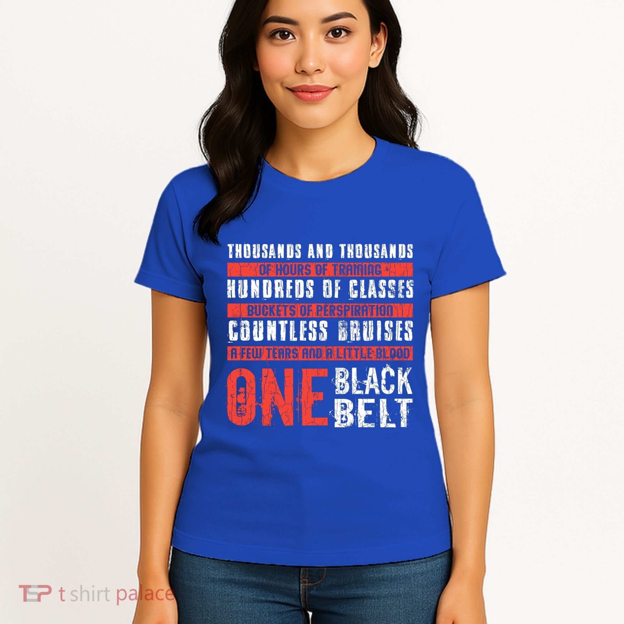 One Black Belt Funny Martial Arts Karate Taekwondo Graphic Gift Women's T-Shirt