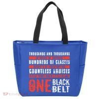 One Black Belt Funny Martial Arts Karate Taekwondo Graphic Gift Tote Bag thumb 0