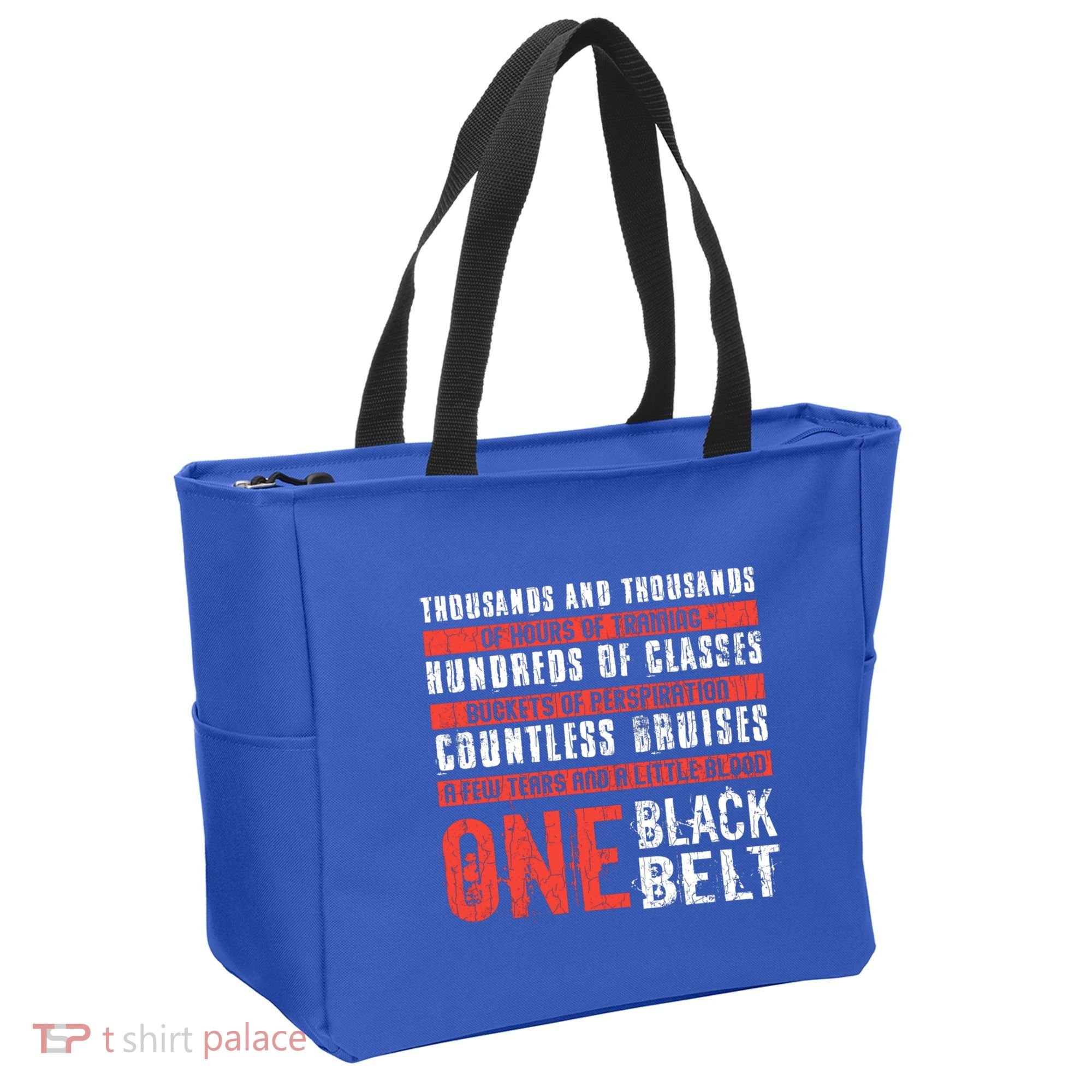 One Black Belt Funny Martial Arts Karate Taekwondo Graphic Gift Tote Bag