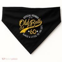 Old Balls Club 60th Over The Hill Birthday USA-Made Doggie Bandana thumb 0
