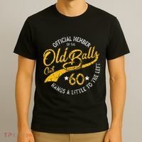 Old Balls Club 60th Over The Hill Birthday T-Shirt thumb 3