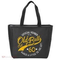 Old Balls Club 60th Over The Hill Birthday Tote Bag thumb 0