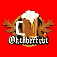 Oktoberfest Beer Celebration Logo Santa Hat thumb 1
