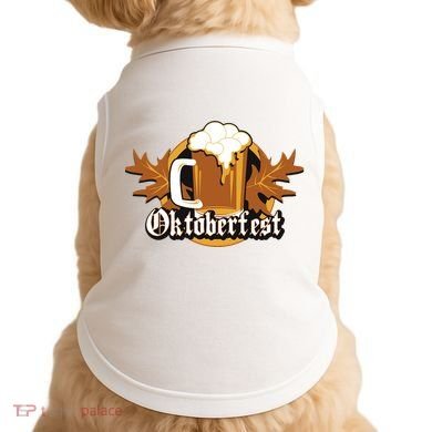 Oktoberfest Beer Celebration Logo Doggie Tank