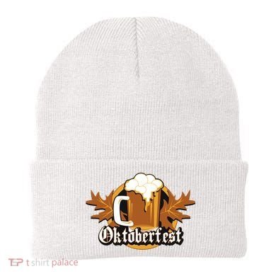 Oktoberfest Beer Celebration Logo Beanie