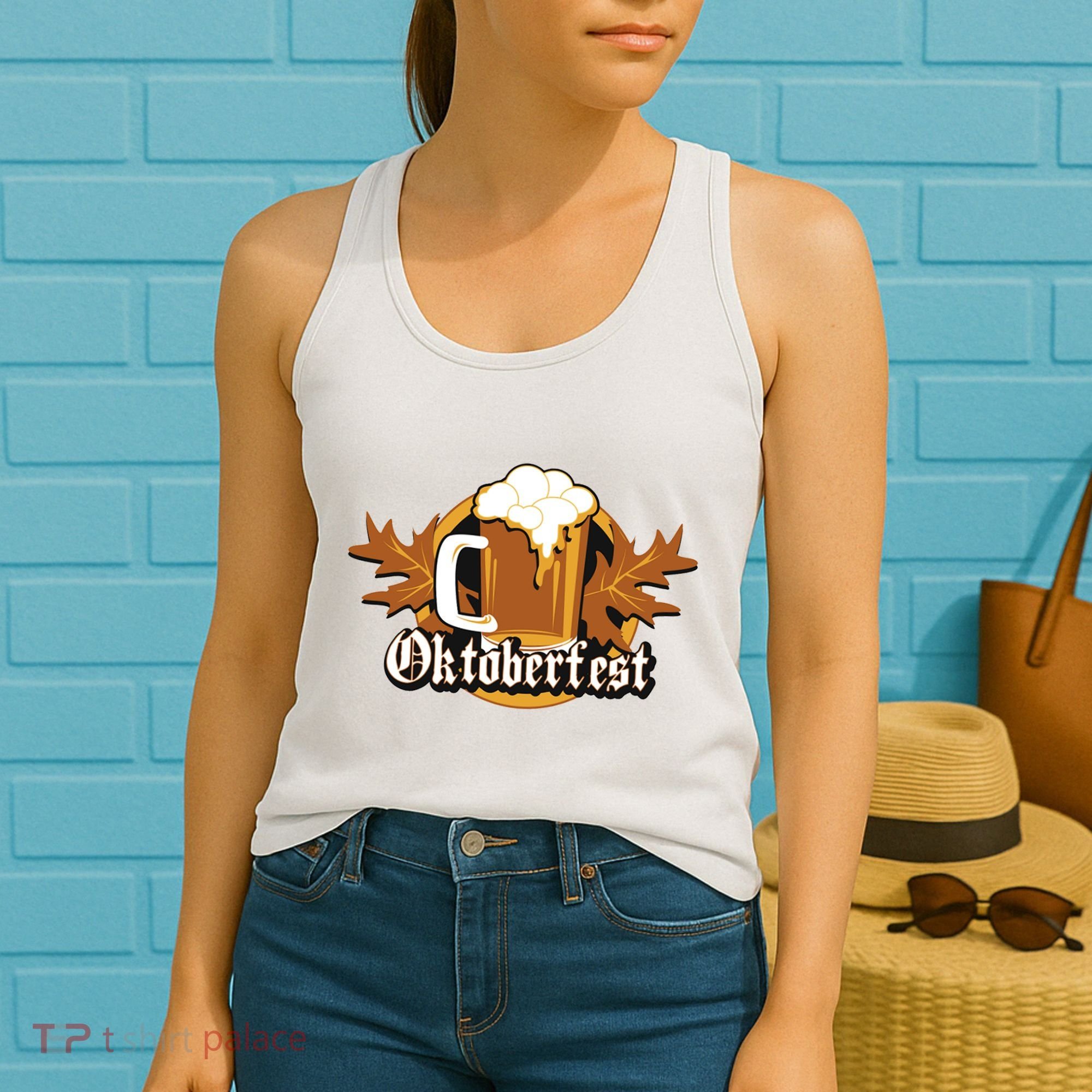 Oktoberfest Beer Celebration Logo Women's Tank Top