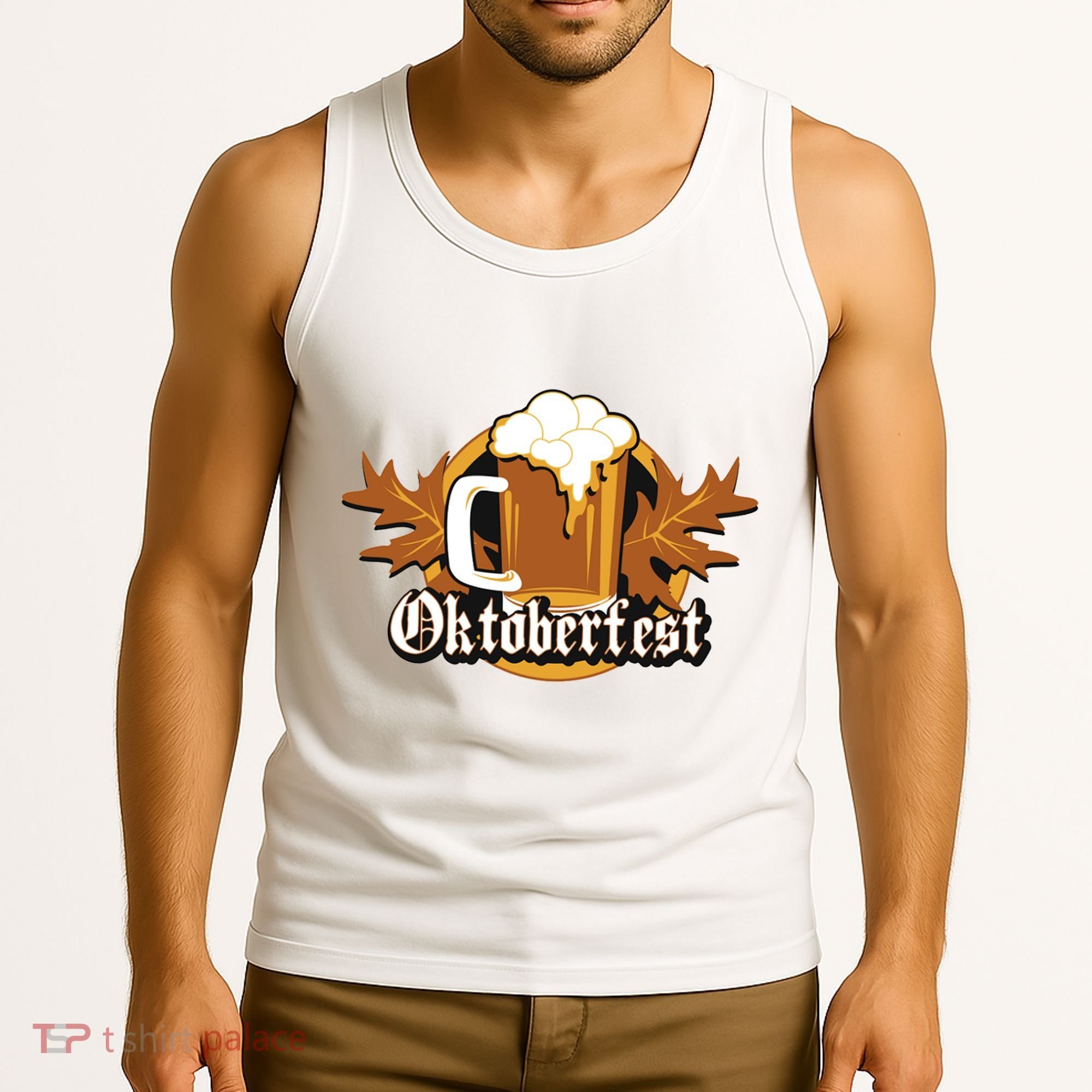 Oktoberfest Beer Celebration Logo Tank Top