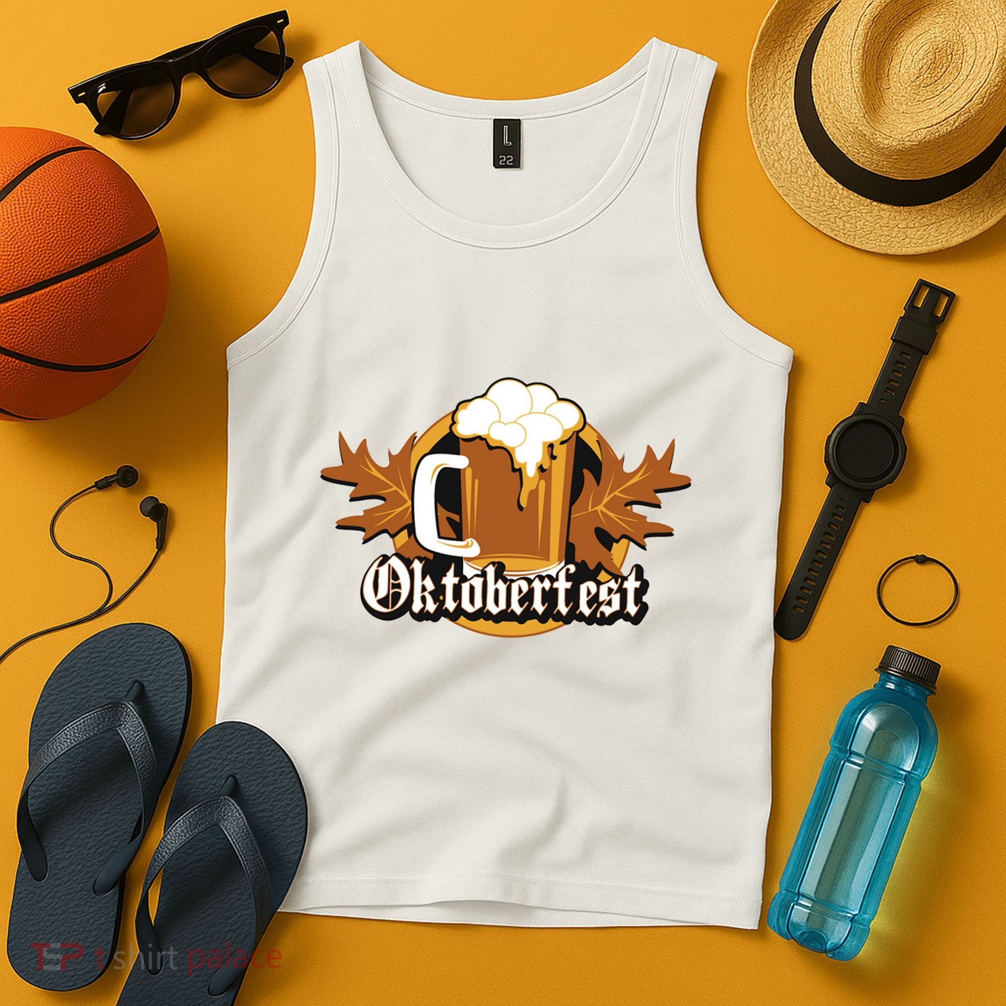 Oktoberfest Beer Celebration Logo Tank Top