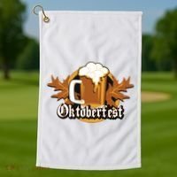 Oktoberfest Beer Celebration Logo Golf Towel thumb 1