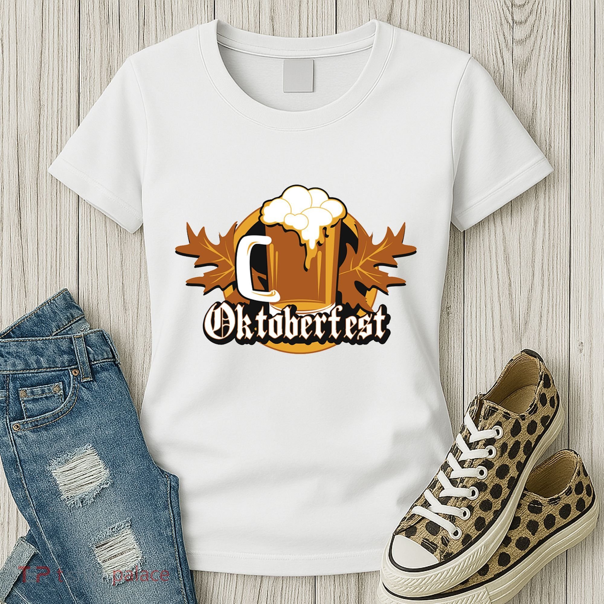 Oktoberfest Beer Celebration Logo Women's T-Shirt