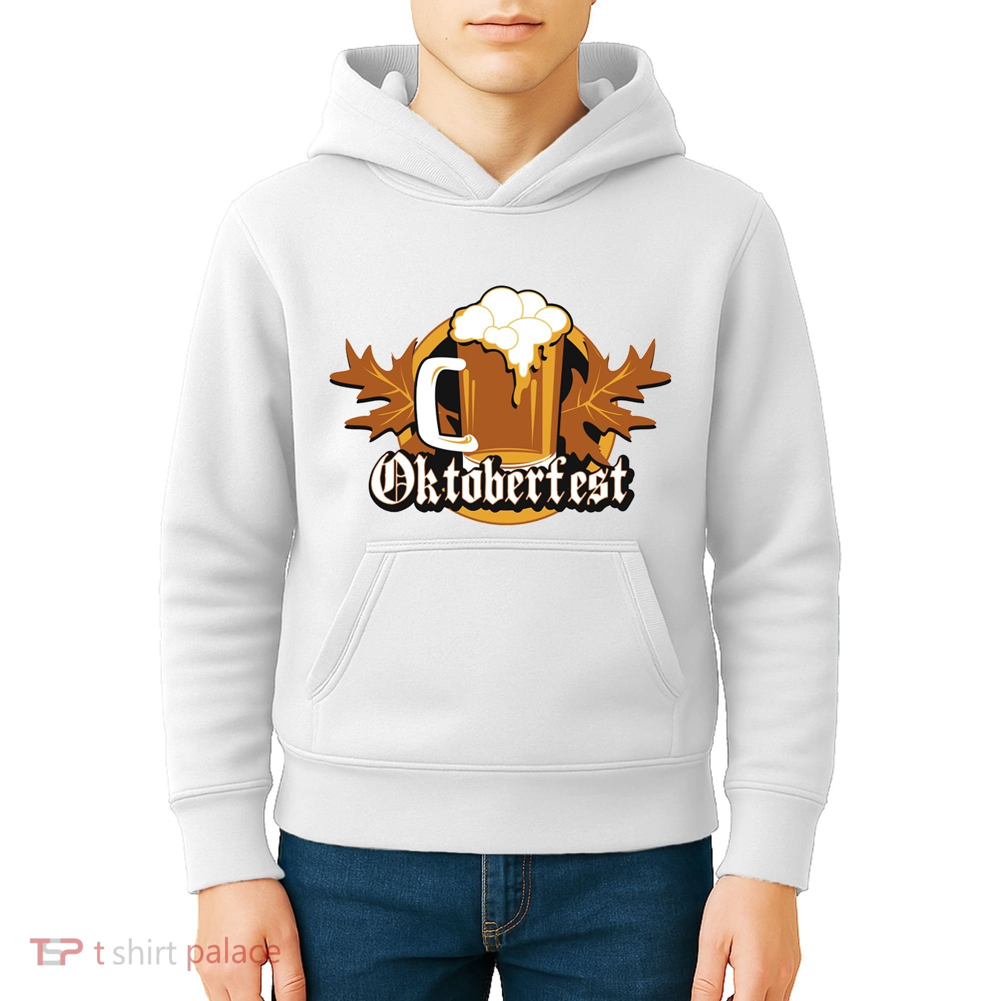 Oktoberfest Beer Celebration Logo Kids Hoodie