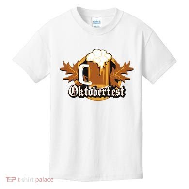 Oktoberfest Beer Celebration Logo Kids T-Shirt