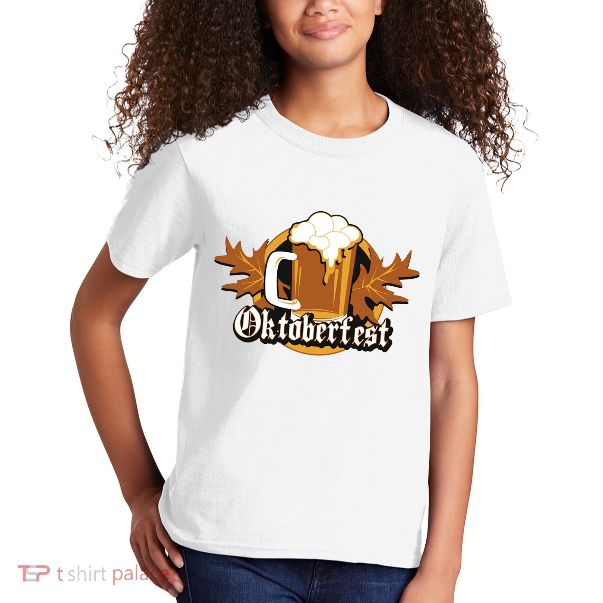 Oktoberfest Beer Celebration Logo Kids T-Shirt