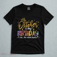 October Birthday Celebration Tie Dye Gift T-Shirt thumb 5