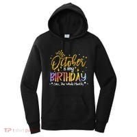 October Birthday Celebration Tie Dye Gift Women's Hoodie thumb 0