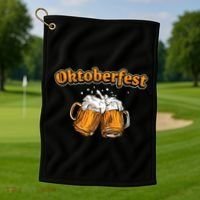 Oktoberfest Beer Cheer Golf Towel thumb 1