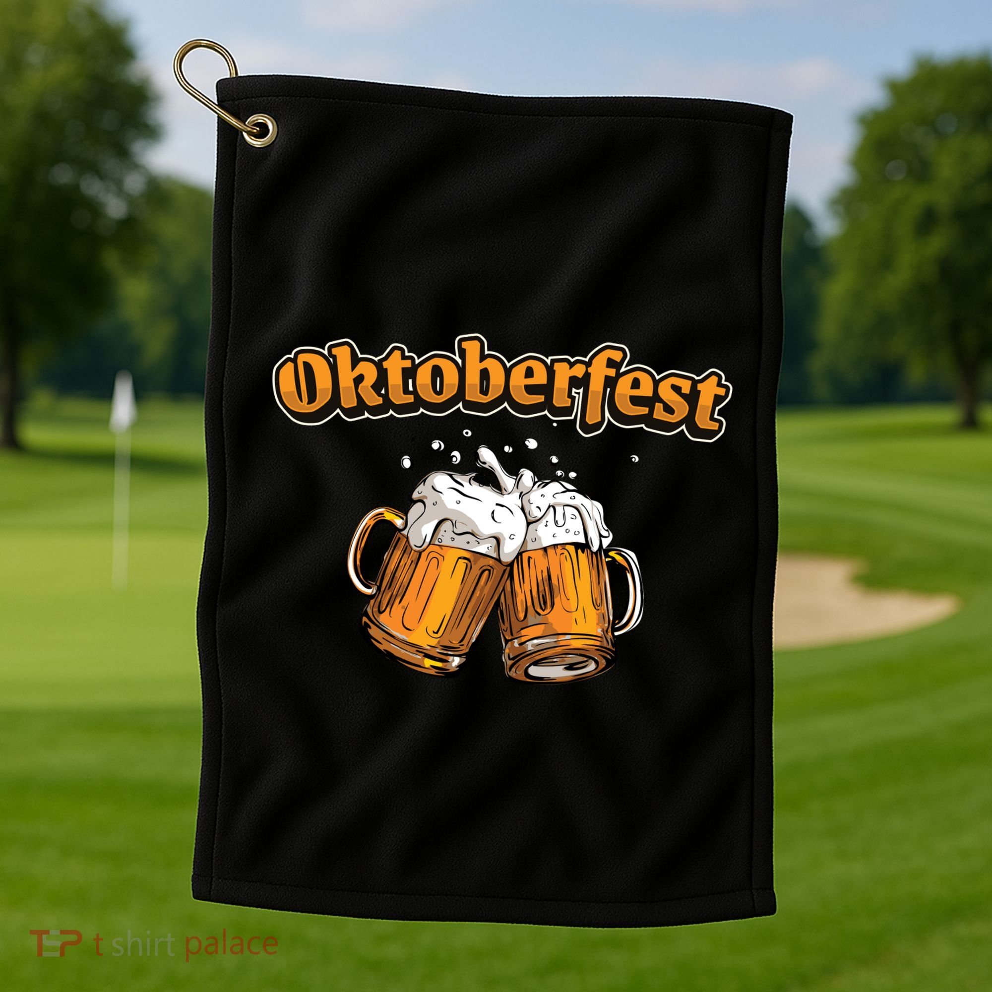 Oktoberfest Beer Cheer Golf Towel