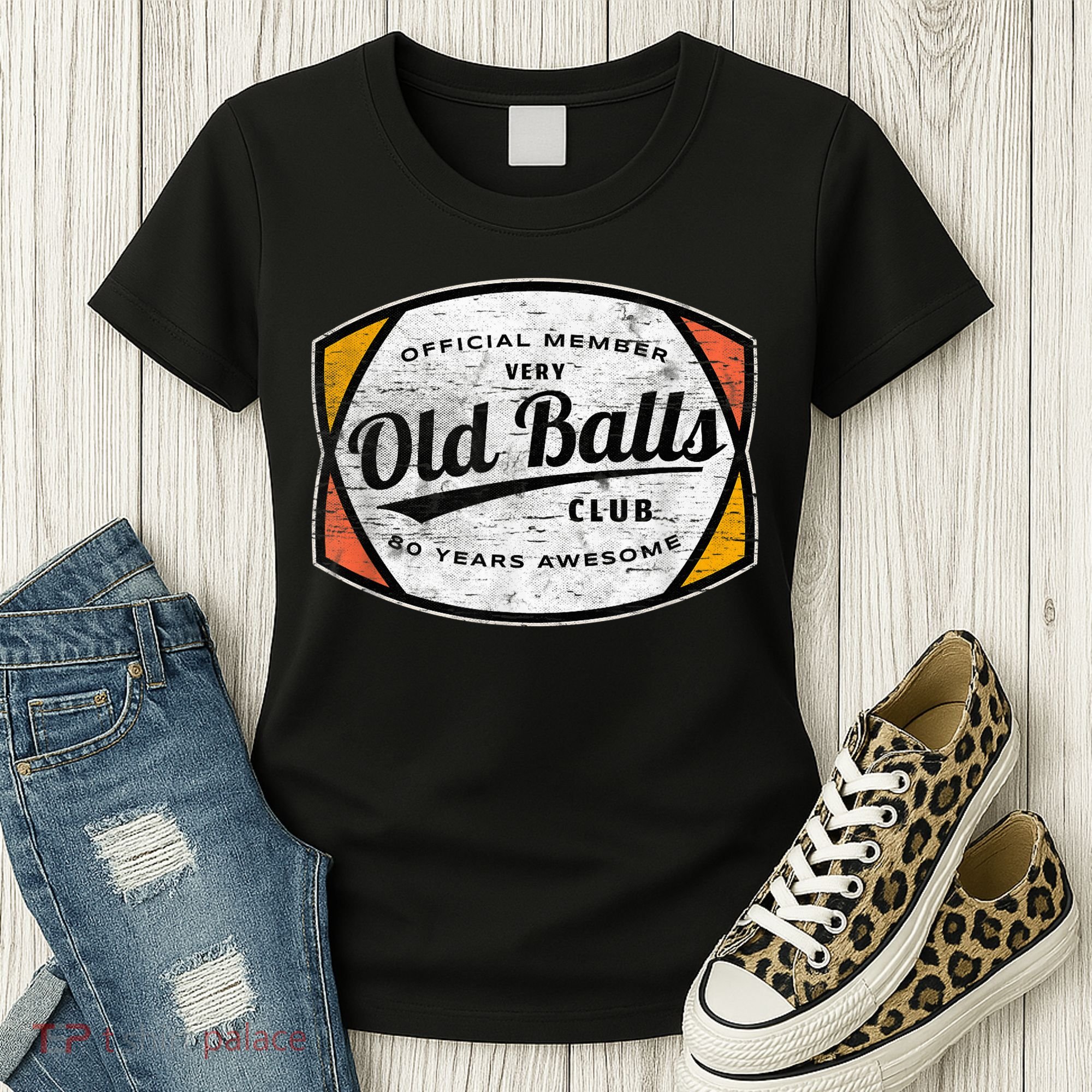  Old Balls Club 80 Years of Awesome 1940 Funny 80th Birthday Women's T-Shirt