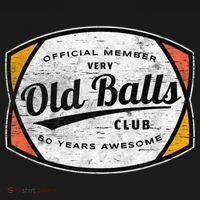  Old Balls Club 80 Years of Awesome 1940 Funny 80th Birthday Women's Tri-Blend 3/4-Sleeve Raglan Shirt thumb 4