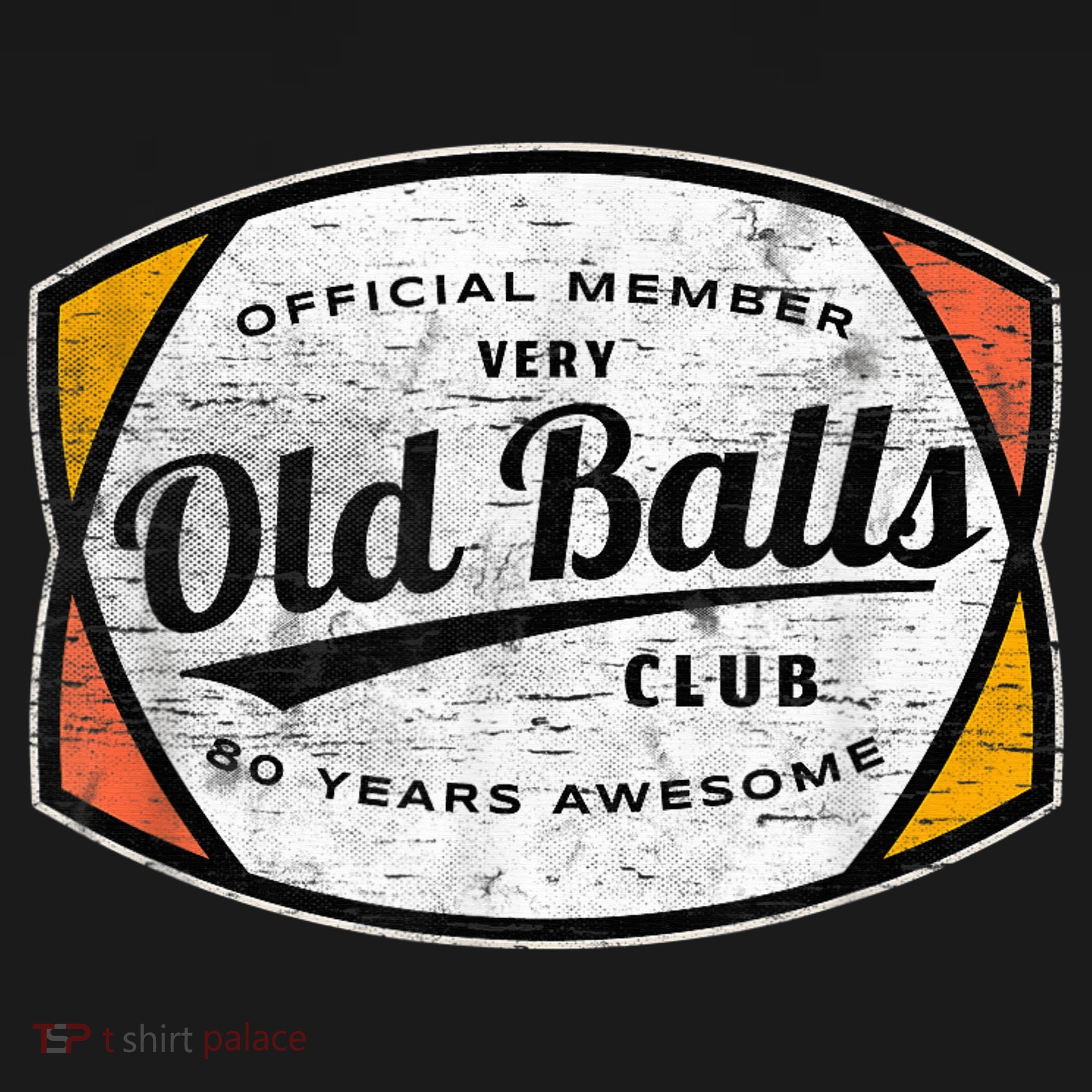  Old Balls Club 80 Years of Awesome 1940 Funny 80th Birthday Women's Tri-Blend 3/4-Sleeve Raglan Shirt