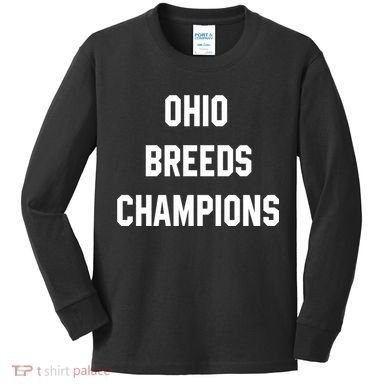Ohio Breeds Champions Kids Long Sleeve Shirt